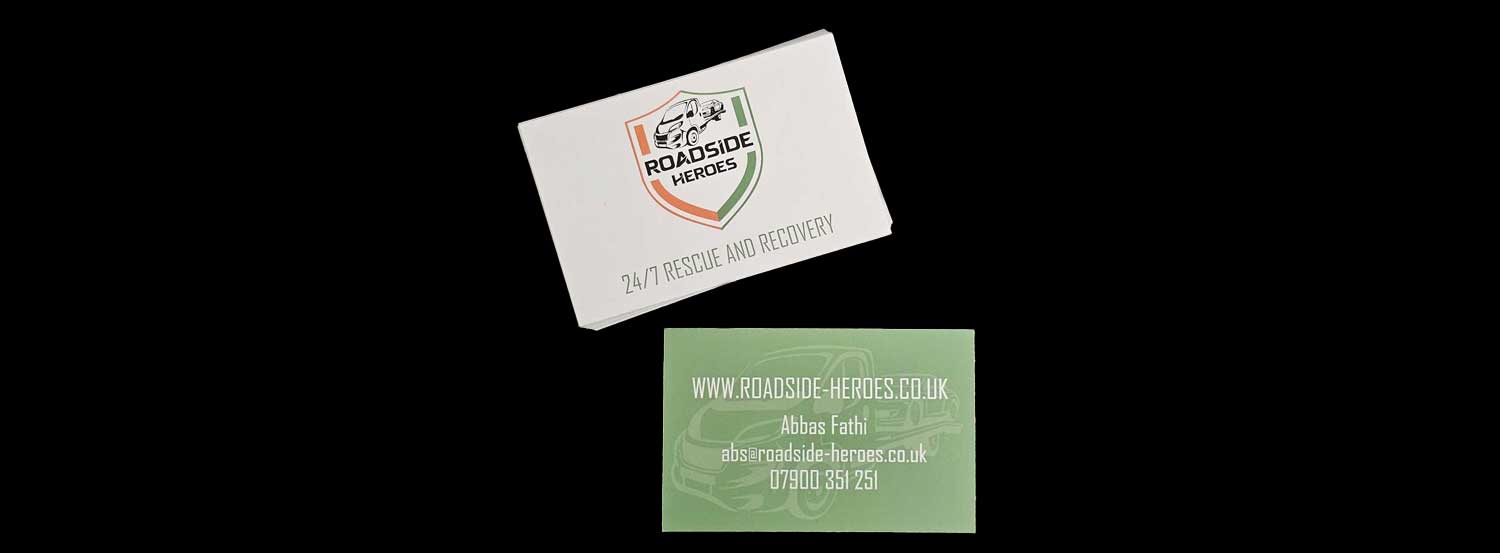 Roadside Heroes new business cards