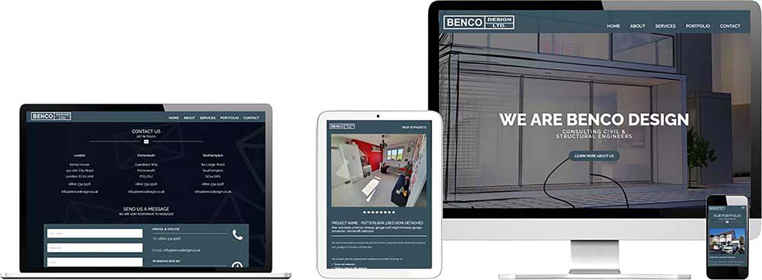 Website design on all devices