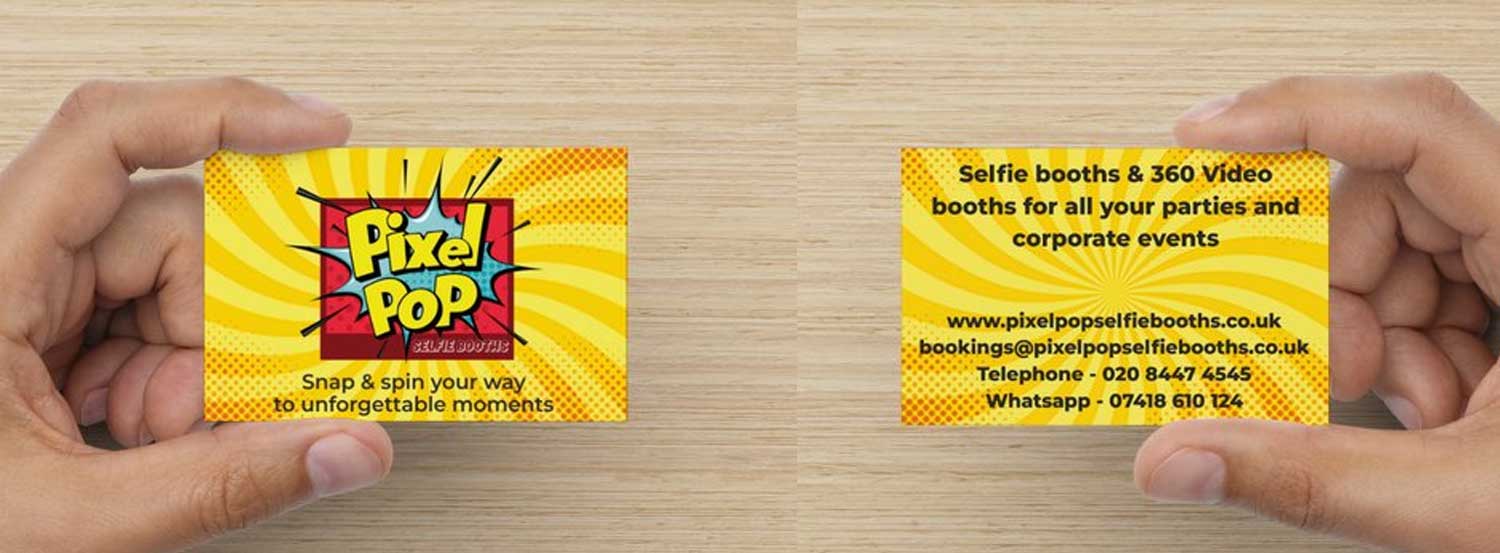 Pixel Pop Business Cards