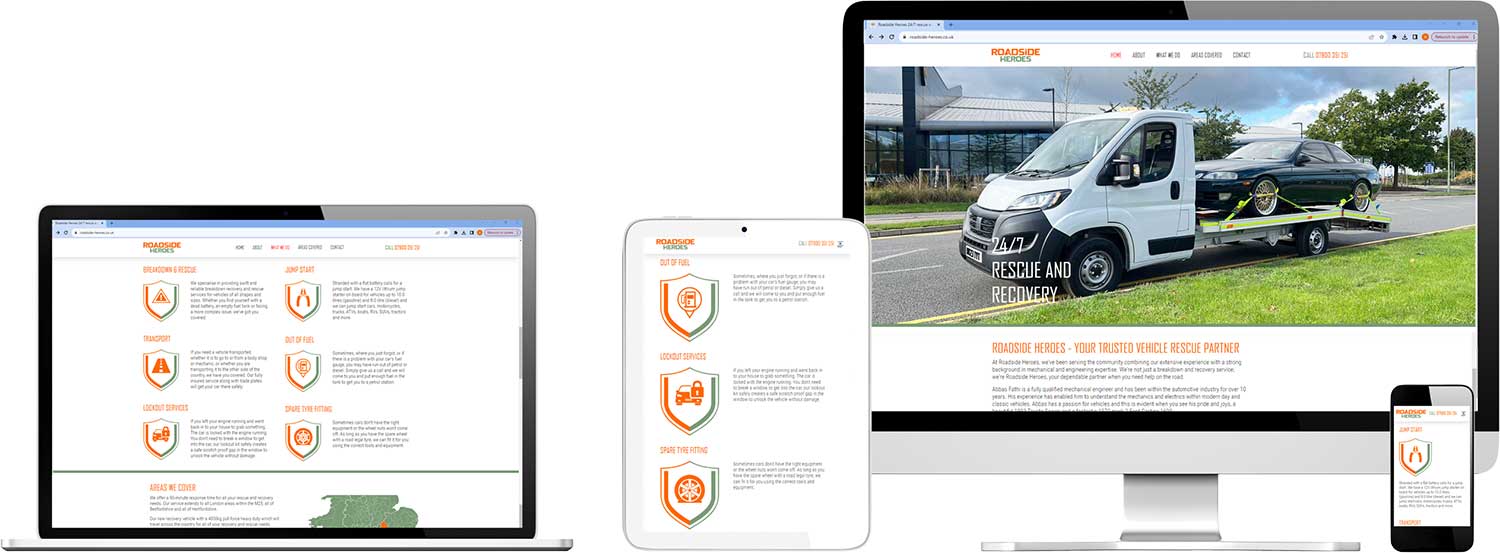 Website design and development across all devices