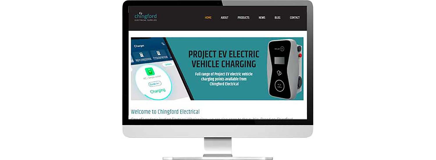 Website design and development on desktop